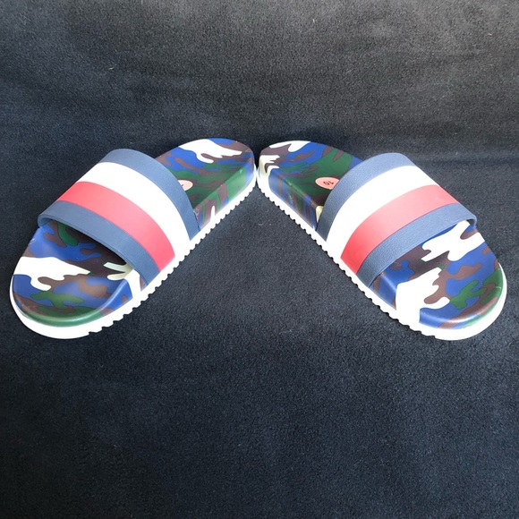 NEW TOMMY HILFIGER Men's SLIP ON SLIDES SANDALS - Picture 7 of 7